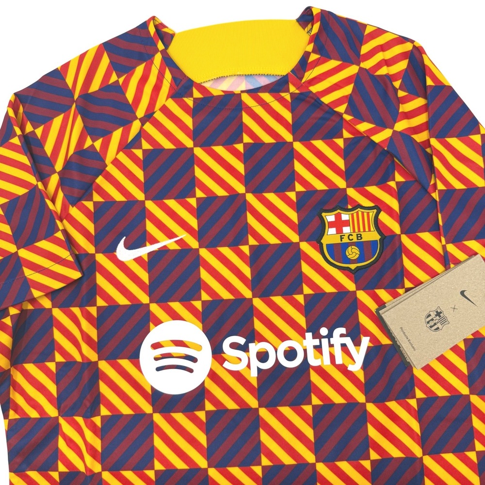 Nike FC Barcelona Women's Medium Pre-Match Soccer Jersey DR4910-729 NEW